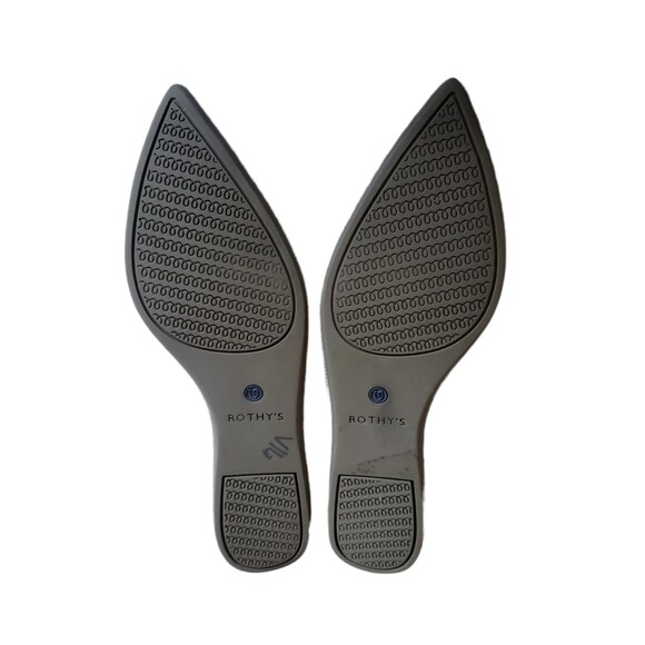 Rothy’s Flax Birdseye Light Grey Pointed Flats Women's Size 8.5W - Picture 9 of 11